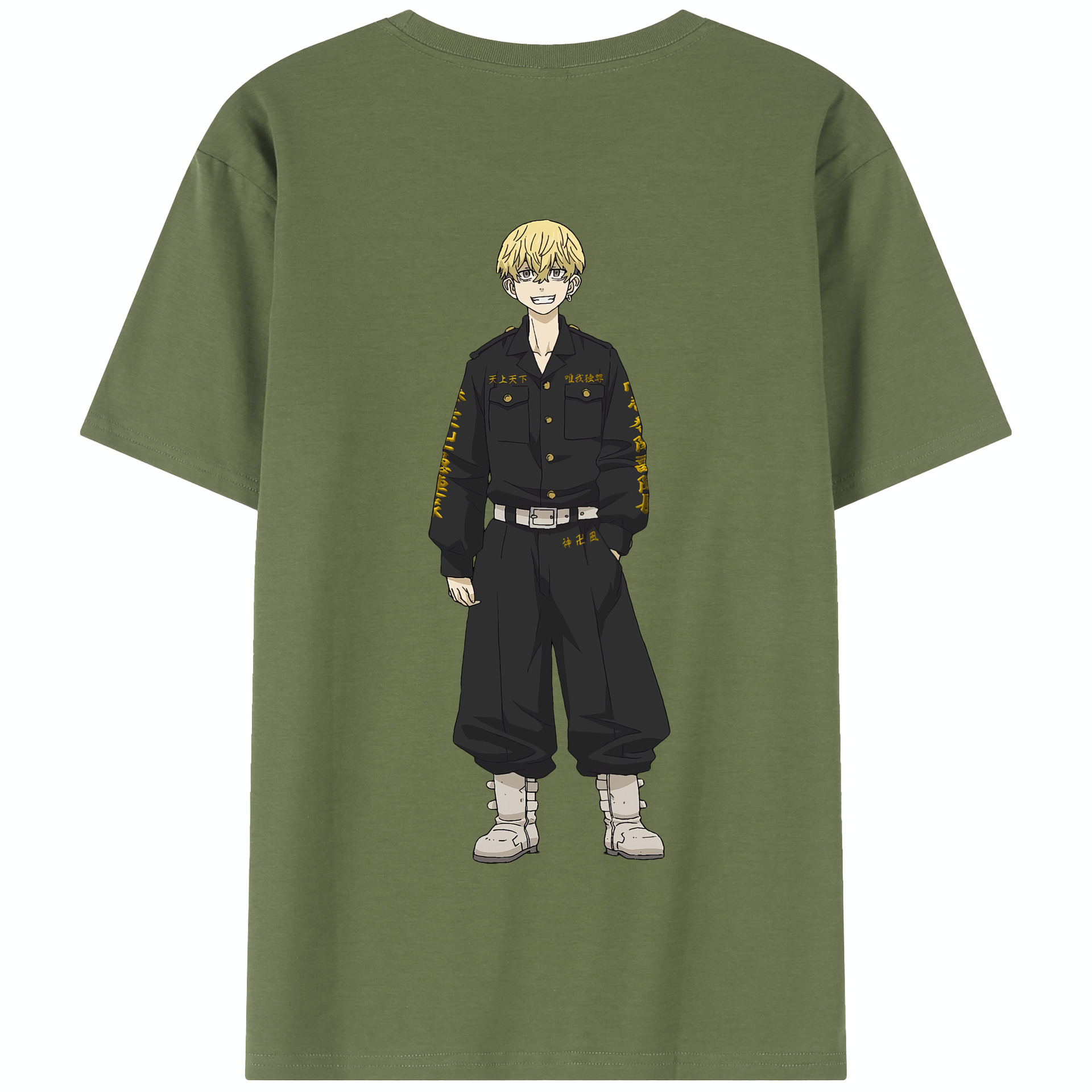 （画像用） 東京リベンジャーズ Tokyo Revengers 綿100％半袖Tシャツ（背面プリント）